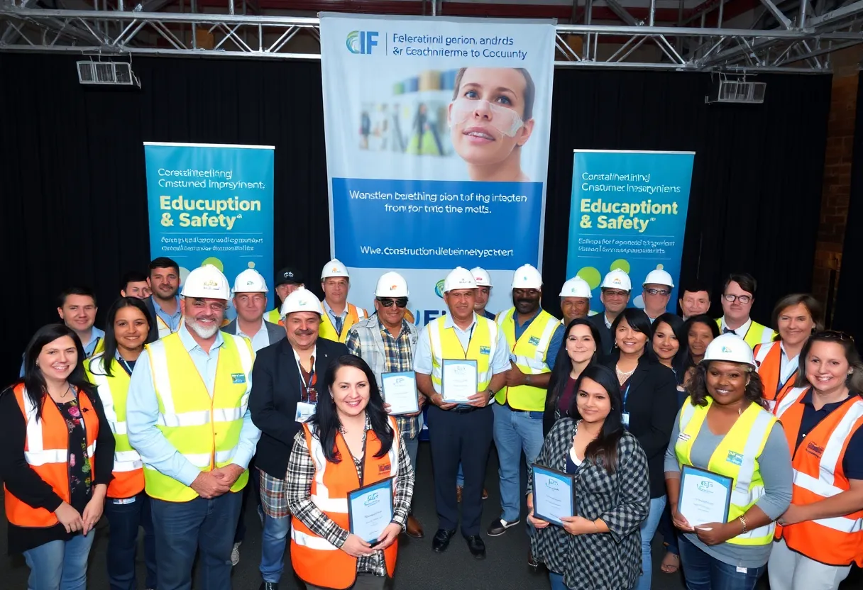 Participants celebrating at the ACCNJ scholarship awards ceremony