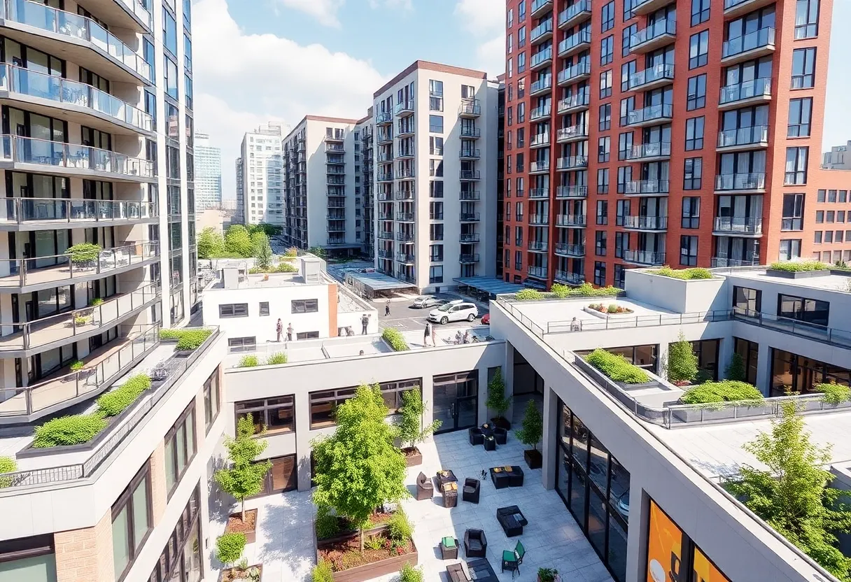 Rendering of Arbello mixed-use development in San Mateo, California