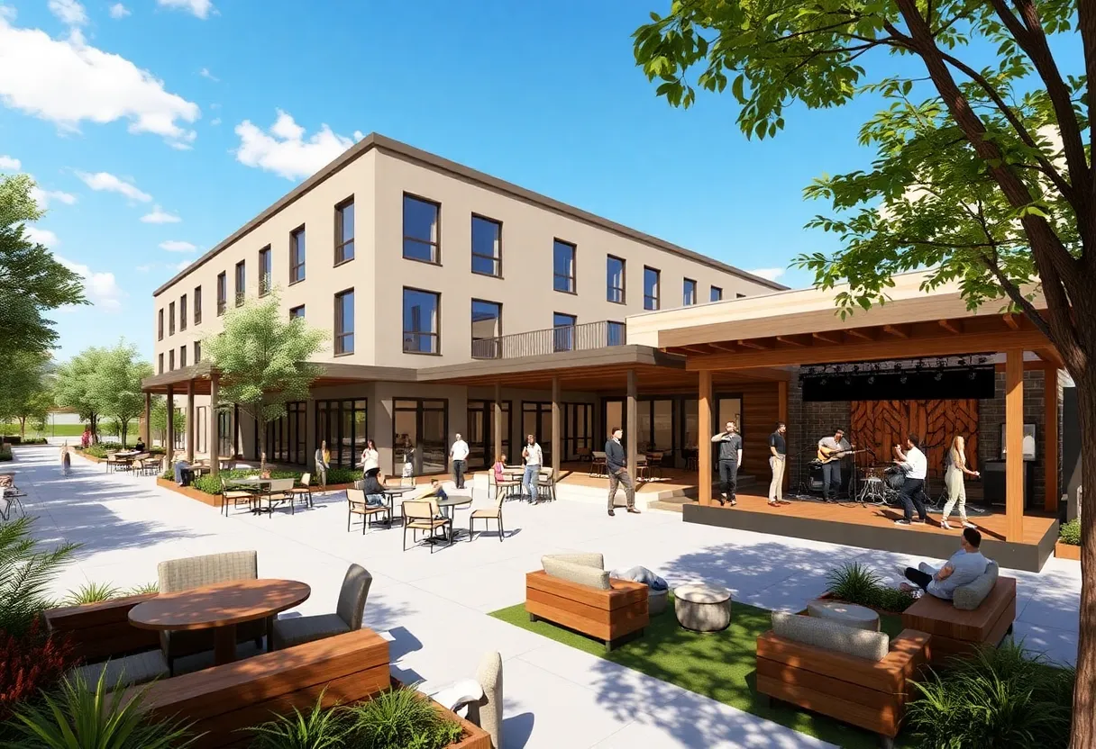 Conceptual rendering of the Cotati Hotel
