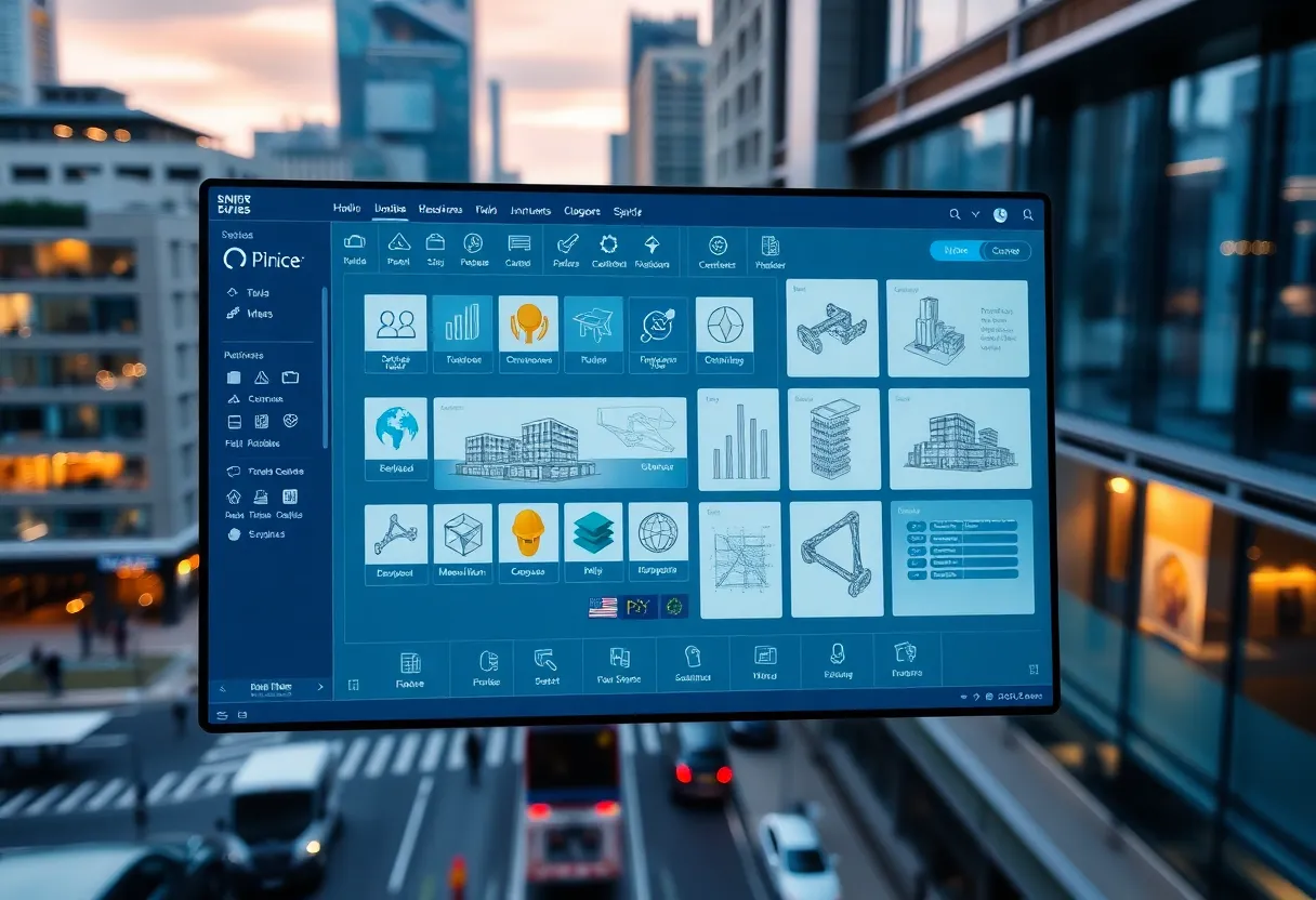 Construction software interface by Nemetschek Group