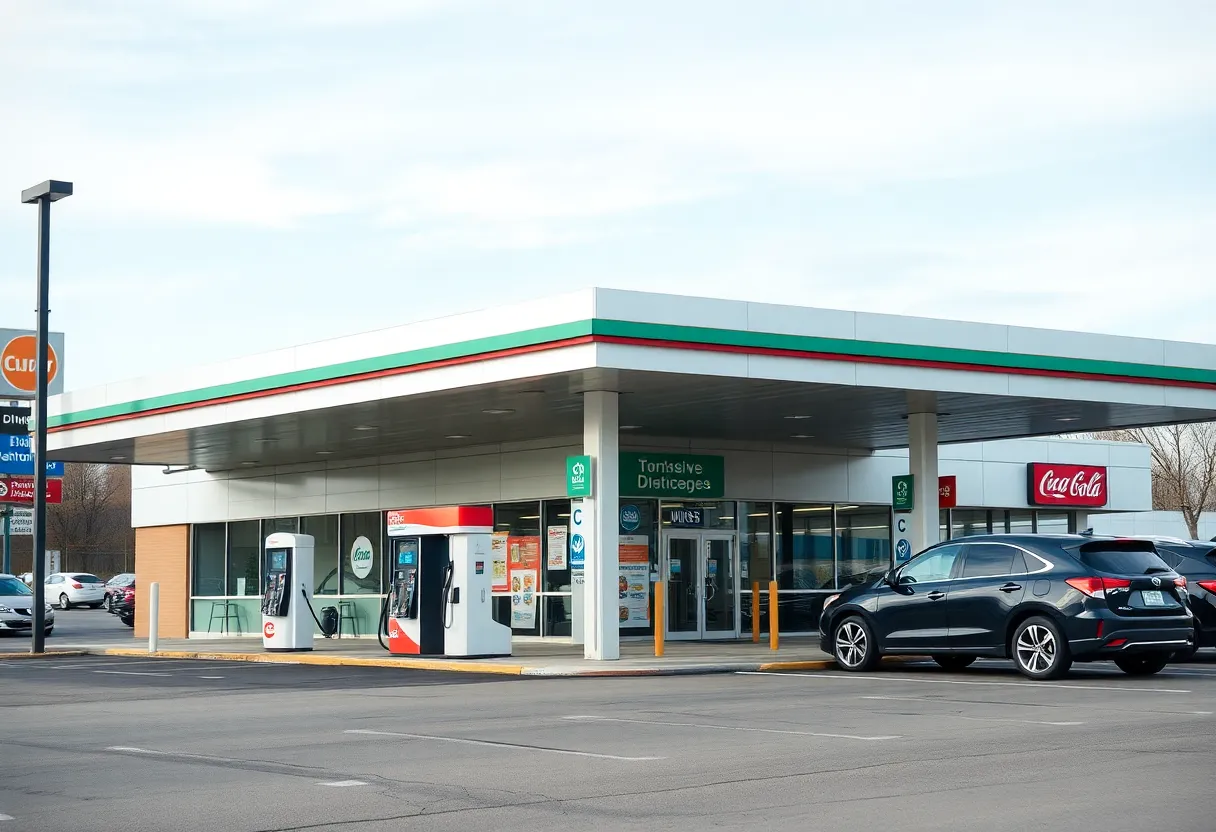 Exterior view of the newly renovated TA Travel Center