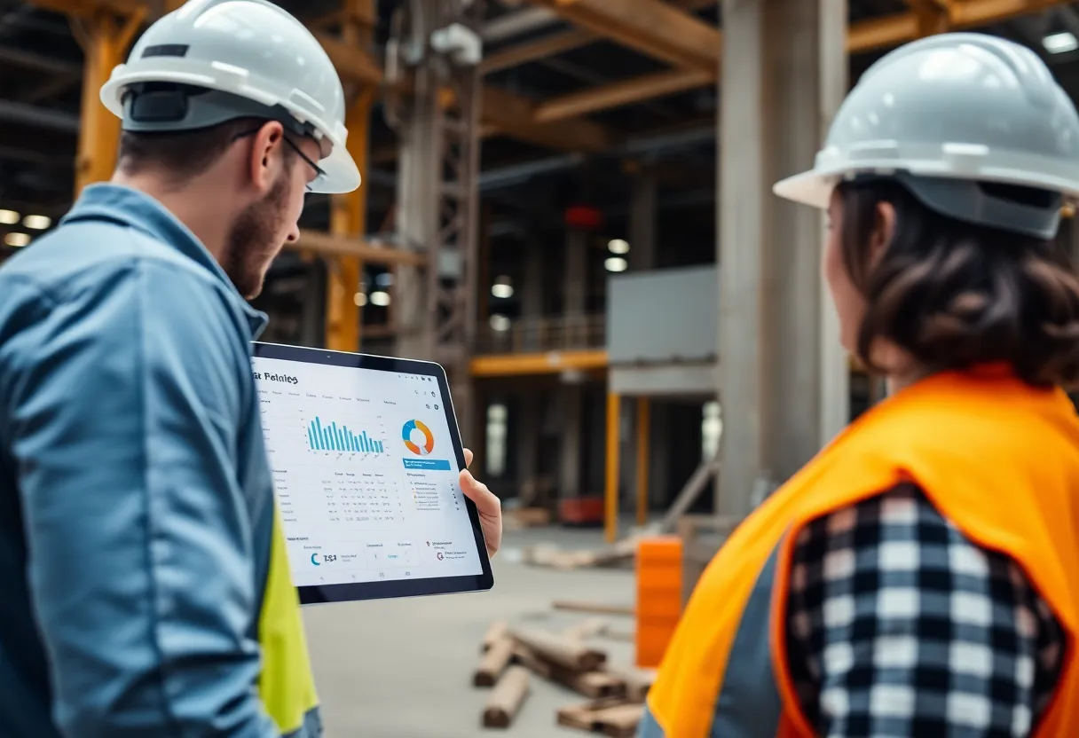 Advanced job management software used in construction.